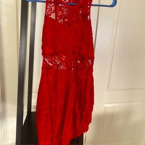 Red lace Dress